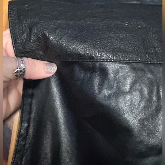 Lamb skin and ostrich leather vest - Picture 3 of 10